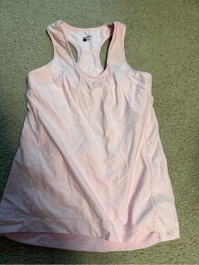Women's Light Pink Racerback Cycling Tank Top